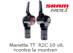 Manette TT R2C 10 vitesse conter la montre Sram