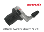 Attack twister droite 9 vitesses Sram