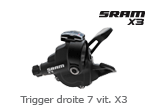 Trigger droite 7 vitesses Sram X3
