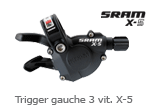 Trigger gauche 3 vitesses Sram X5